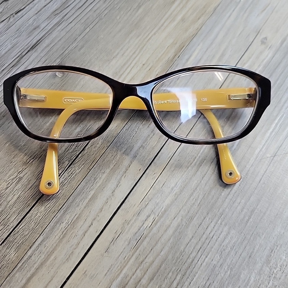 Coach Eyeglasses HC 6002 Cecilia 5055 Dark Tortoise Frames Only 51-16 135‎ - Picture 8 of 14